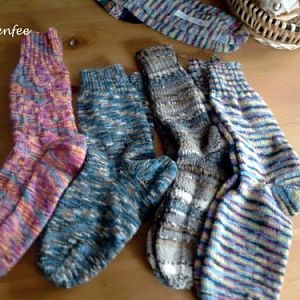 Meine Socken mit und ohne Muster