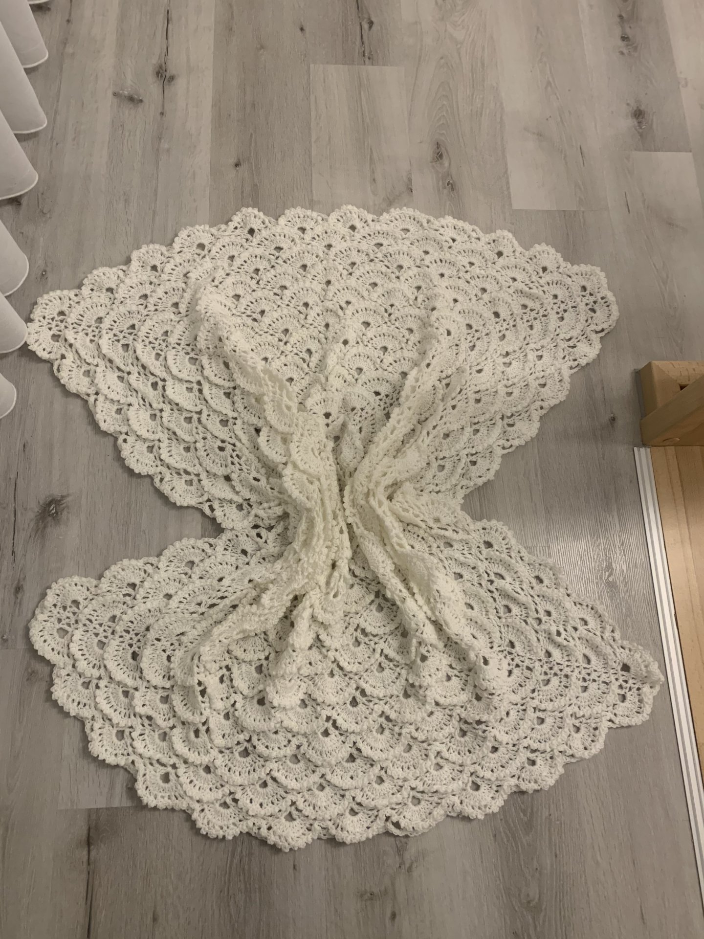 Fluffy Meringue Stitch Baby Blanket Crochet